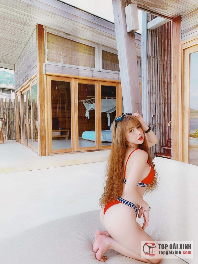 Ảnh Hot girl Tăng Thiên Kim khiến cộng đồng mạng bỏng mắt vì mặc bikini quá sexy